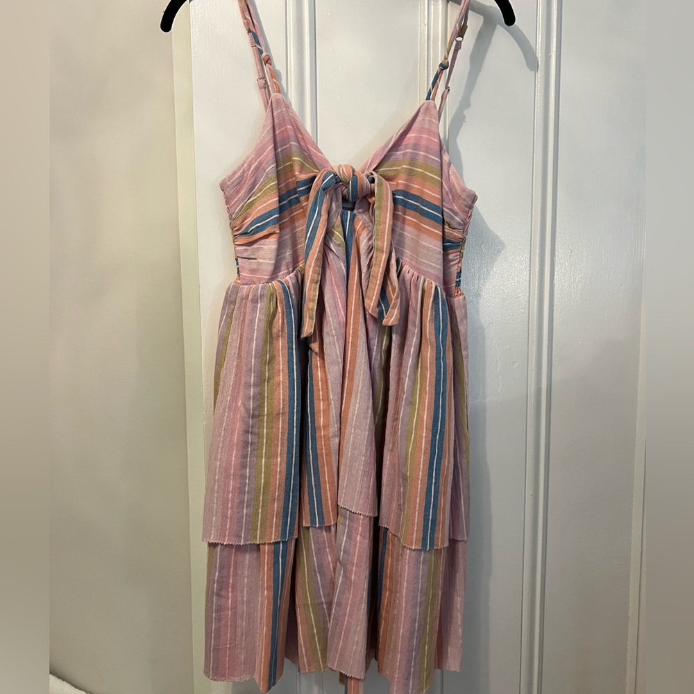 New with tags front tie summer dress